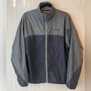 Vintage Marmot Lightweight Fleece-Lined Jacket Gray Charcoal Full Zip Men’s XL